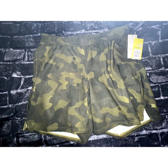 All in Motion Men's Sport Shorts 7", Green Camo, Size M, NWT - Picture 5 of 5